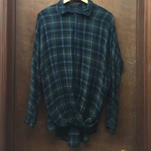 Urban Outfitters criss cross flannel